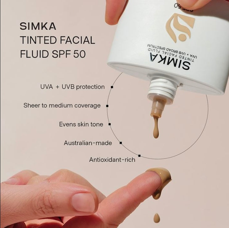 SIMKA Tinted Facial Fluid SPF 50
